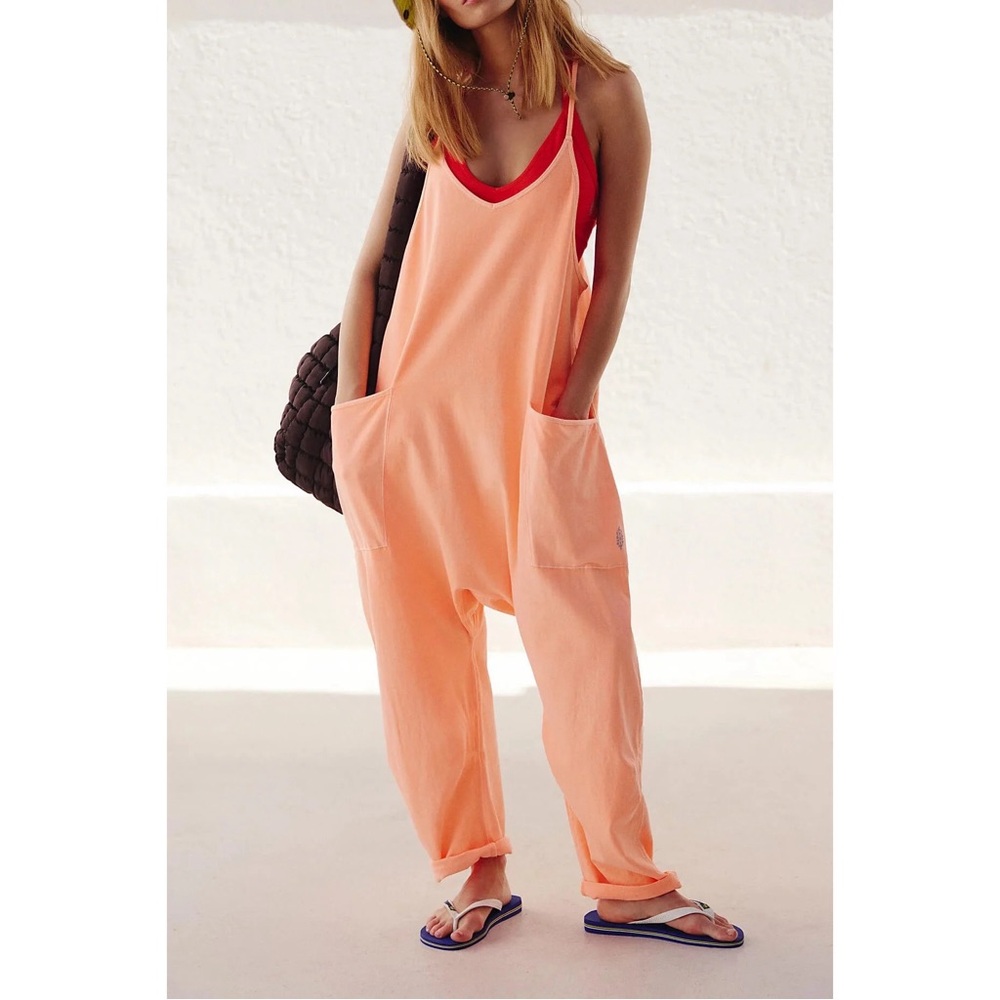 Free People Movement Oversized Hot Shot Jumpsuit Romper Size Large NWT